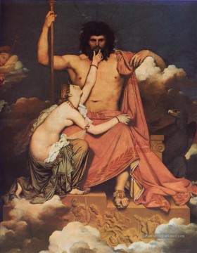  Dominique Tableaux - Jupiter et Thétis néoclassique Jean Auguste Dominique Ingres